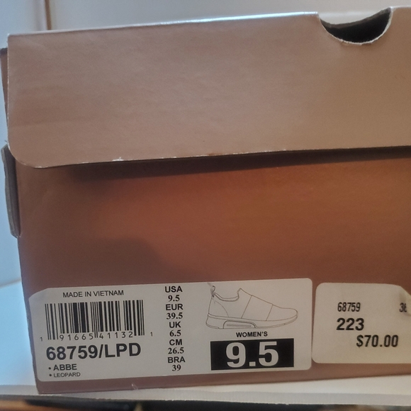 NIB LADIES MARK NASON Leopard Print and Black Abbe Sneakers SZ 9.5 - Picture 7 of 7